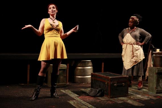 Tatiana Pavela as Canary Mary and Bria Henderson as Hester Smith in FUCKING A