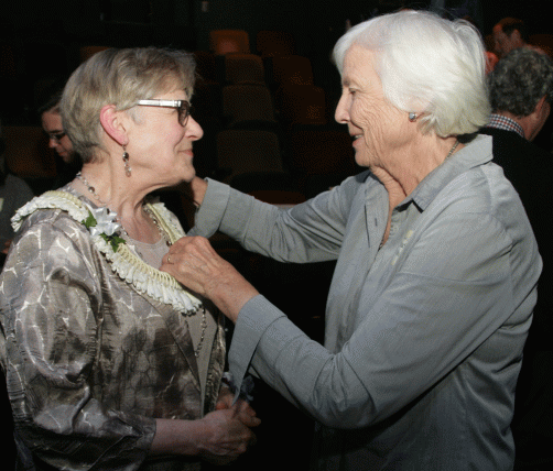 Sarah Nash Gates and advisory board member Nadine Murray