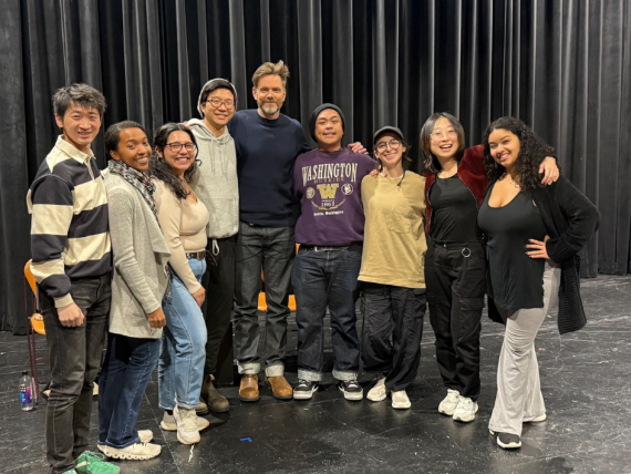 A group photo with Joel McHale