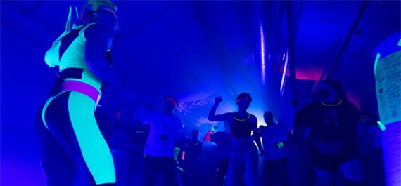 Dancing in black light
