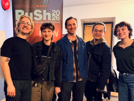 UW Drama actors at festival