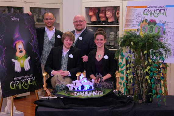 First Place Team: Mickey's Magic Garden (Front Row Left to Right)- Geoff Backstrom and Katie Eastman. (Back Row Left to Right) - Courtney Irby and David Borning - ©Disney photo by Gary Krueger.