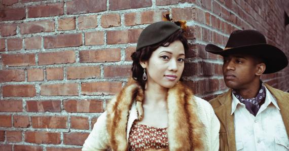 Hazel Lozano and AJ Friday in 'Bus Stop' (Photo: Mike Hipple)