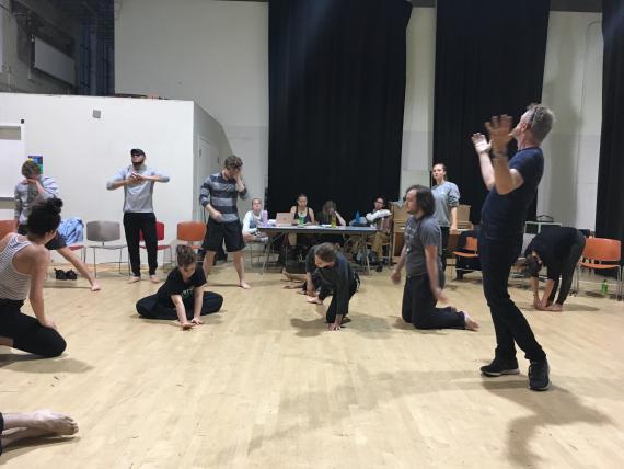 Jeffrey Fracé in rehearsal for Three Sisters
