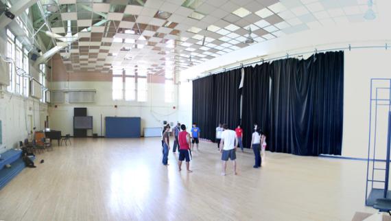 Students practicing exercises in Hutchinson 202
