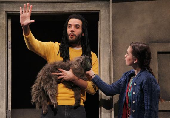 Rudy Roushdi (PATP '16) in "Brooklyn Bridge" at Seattle Children's Theatre this past winter.