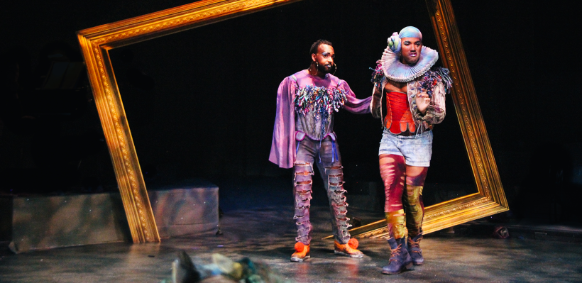 André Brown as R and Semaj Miller as G in 12 Ophelias (a play with broken songs) / Photo by Isabel Le