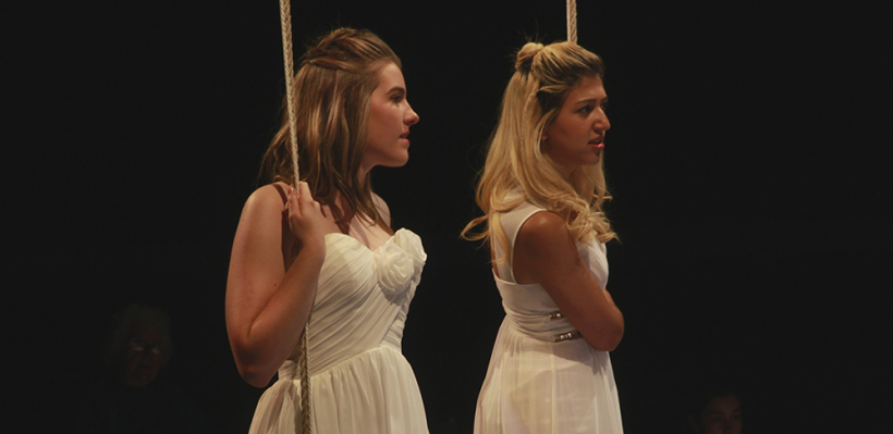 Lindsey Crocker and Katrin Hosseini in Iphigenia and Other Daughters