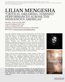 Flyer with a photo of Dr. Mengesha and event information