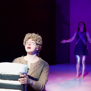 Alyssa Franks and Brandon Pascal in Angels in America Part II: Perestroika \ Photo by Kyler Martin