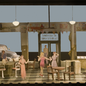 set design for Come Back to the Five and Dime, Jimmy Dean, Jimmy Dean