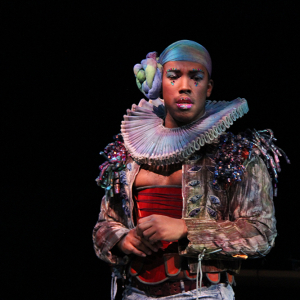 Semaj Miller in 12 Ophelias (a play with broken songs) \ Photo by Isabel Le