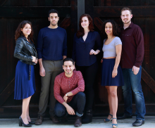 PATP Class of 2016 (l-r): Christen Gee Celaya, Rudy Roushdi, Moises Castro, Rebekah Patti, Claire Fort, Zach Virden. (Photo: Mike Hipple)
