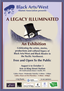 Poster with information about event