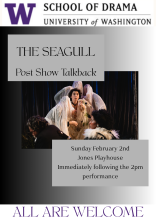 Poster with information about event