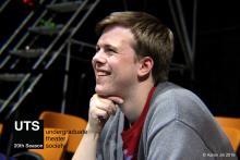 Anders Peterson in rehearsal for DEBATE