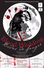Poster for "Blood Wedding." Directed by Tina Polzin (MFA '15).