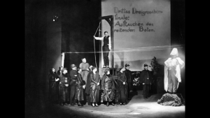 A production of "The Threepenny Opera" by Bertolt Brecht produced by Theatre am Schiffbauerdamm, Berlin