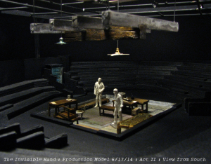 Production model: The Invisible Hand. Scenic design by Matthew Smucker, assisted by Julia Welch.