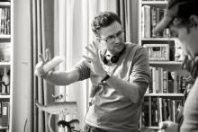 Craig Johnson on the set of “The Skeleton Twins.” Photo by Dikayl Rimmasch.