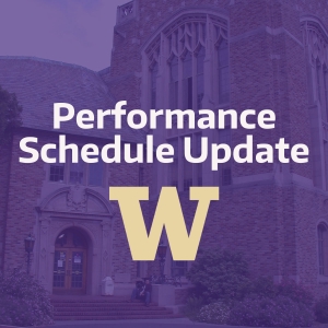 Performance Schedule Update