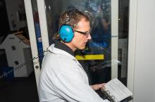 Magelssen readies a space probe for deploying with his counterpart back at Mission Control.