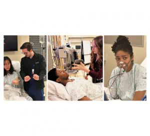 Drama students play the role of patients in simulations designed to train neurology residents