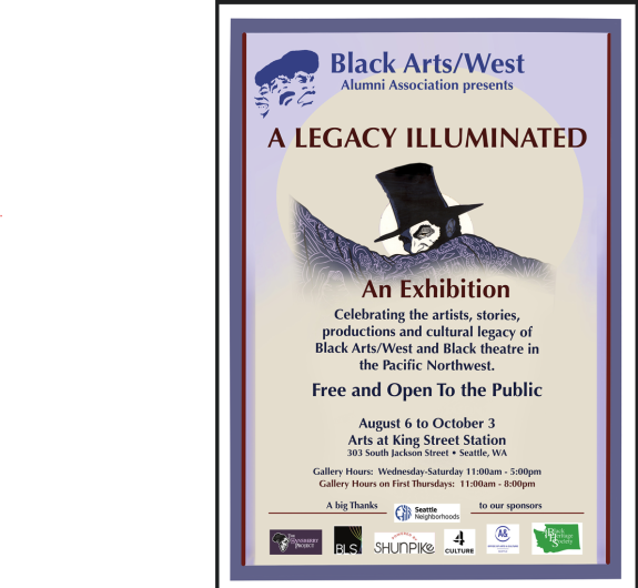 Poster with information about event