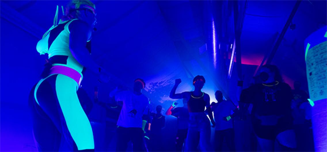 Dancing in black light