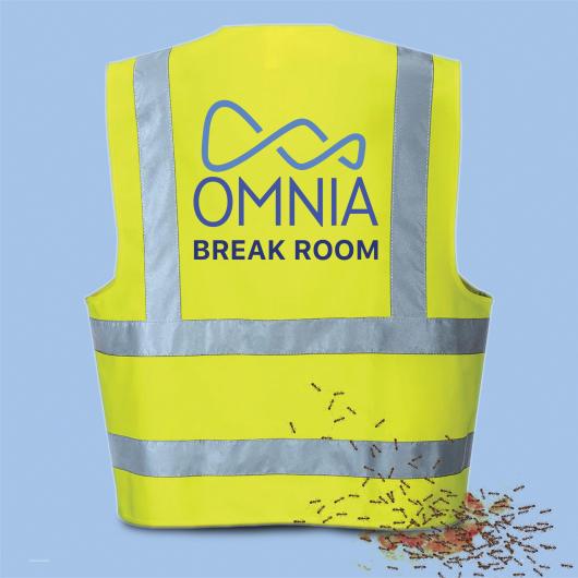 Vest with ants crawling on it