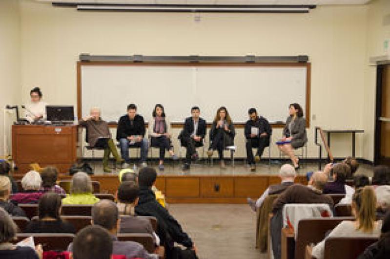 Photo of panelists at Speak Up! event addressing the realities of being Muslim today.