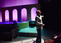 Samer Al-Saber, PhD '13, directing "The Prophet" at Davidson College.