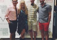 Brandon Ivie with the cast of Lizard Boy The Musical