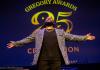 Opening Performer on Stage – A performer opens the 25th Annual Gregory Awards celebration
