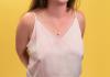 Haley Thomas with yellow background