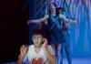 Taylor Jones as Prior Walter and Brandon Pascal as The Angel in Angels in America Part II: Perestroika / Photo by Kyler Martin