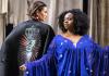 Bridget McKevitt and Bria Henderson in Trojan Women: A Love Story / Costume Design by Emily Woods Hogue / Photo by Robert Wade