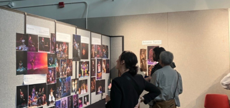 People looking at portfolio work