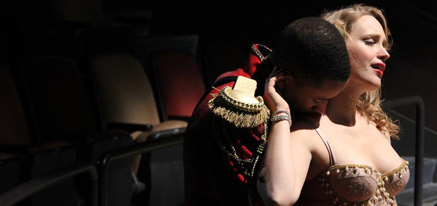 Allen Miller III and Alana Cheshire in Trojan Women: A Love Story / Photo by Isabel Le