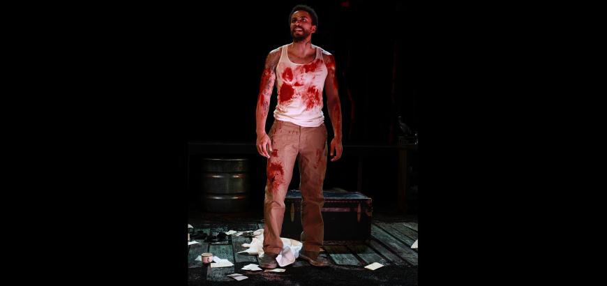 Allen Miller III in Fucking A / Costume Design by Emily Woods Hogue / Photo by Mike Hipple