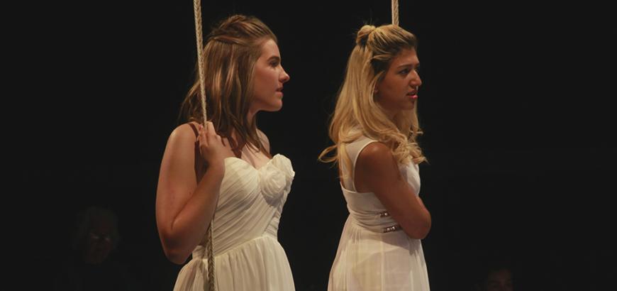 Lindsey Crocker and Katrin Hosseini in Iphigenia and Other Daughters