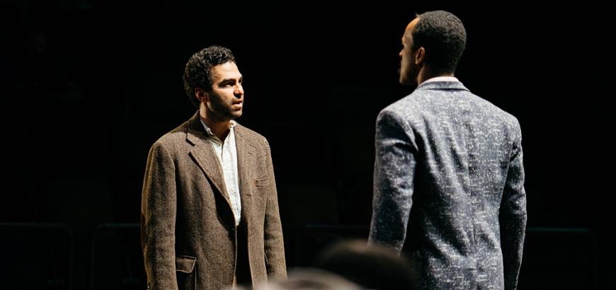 Phillip Ray Guevara as Leduc and Semaj Miller as Monceau in Incident at Vichy / Photo by Logan Guerrero