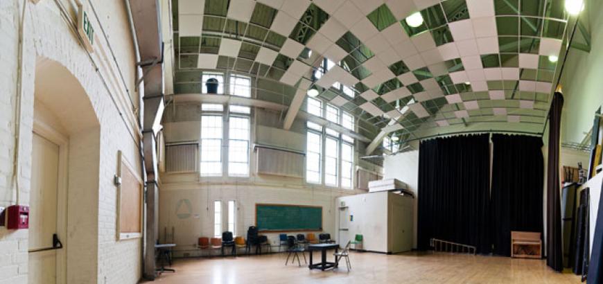 Interior panorama of Hutchinson 208. 