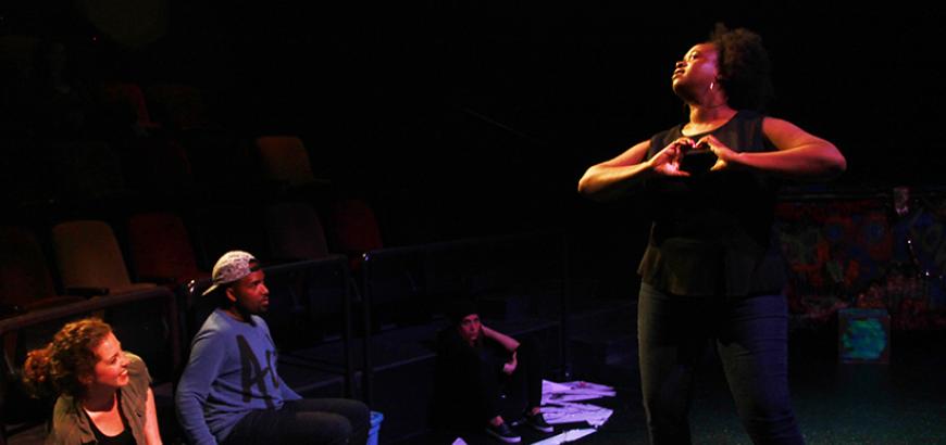 Tamsen Glaser, André Brown, and Bria Henderson in Skies Over Seattle