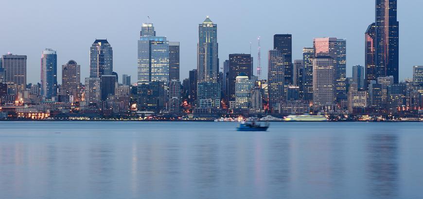 Seattle Skyline at Sunset