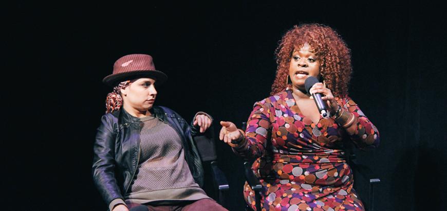 Tricia Castañeda-Gonzales and Bria Henderson in BY THE WAY, MEET VERA STARK / Photo by Isabel Le