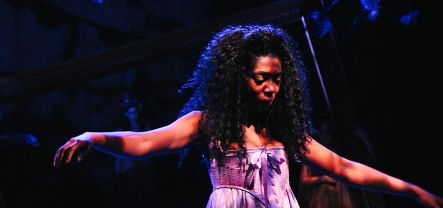 Porscha Shaw in 12 Ophelias a play with broken songs