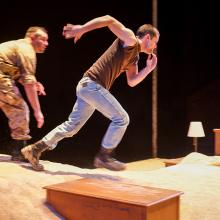 Adrian Tafesh and Jon Díaz in In the Heart of America / Photo by Kyler Martin