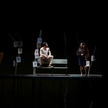 Allen Miller as Monster and Tricia Castaneda-Gonzales as The First Lady