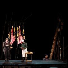 Andre Brown as Butcher, Jim Lapan as The Mayor, and Bria Henderson as Hester Smith